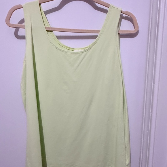 Chico’s - Pale Light Green Sleeveless Tank Top - CHICOS SIZE 2 - Picture 1 of 2